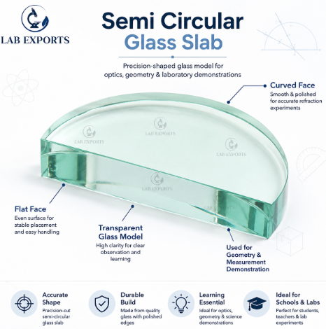Semi Circular Glass Slab